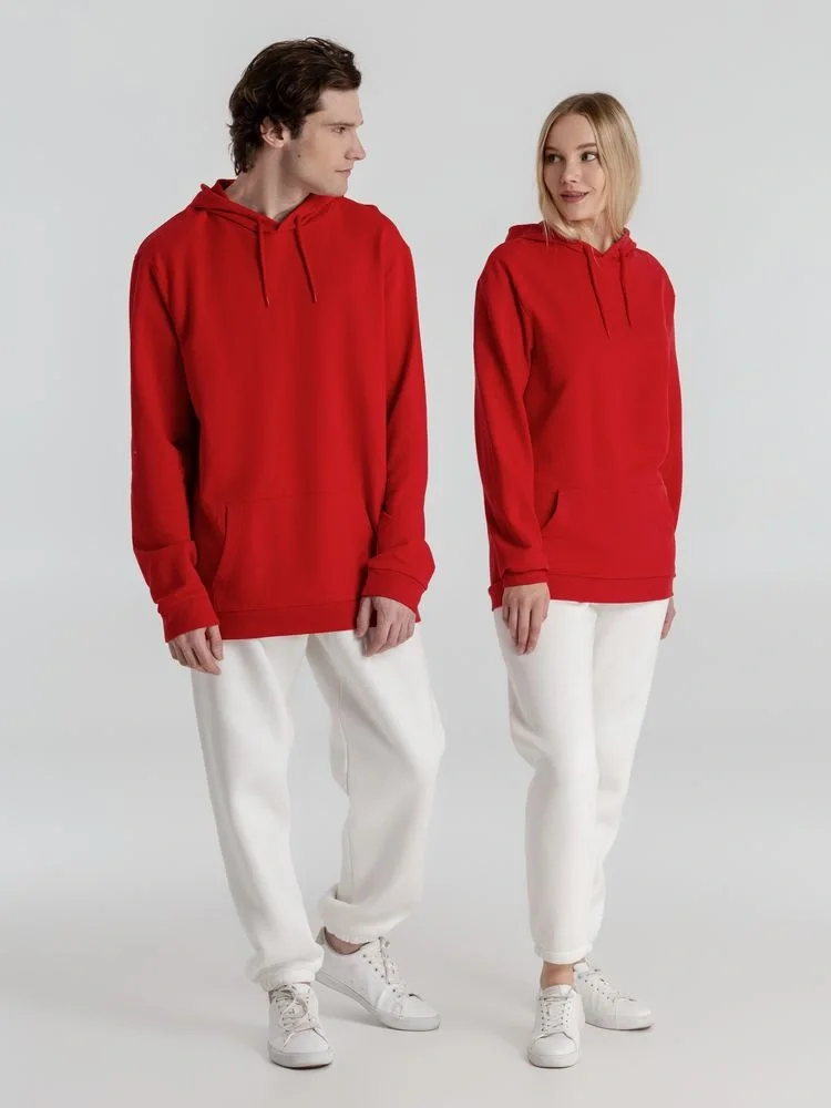Толстовка с капюшоном унисекс Hoodie, красная - фото 22