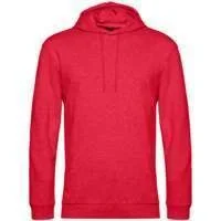 Толстовка с капюшоном унисекс Hoodie, красный меланж - фото 1