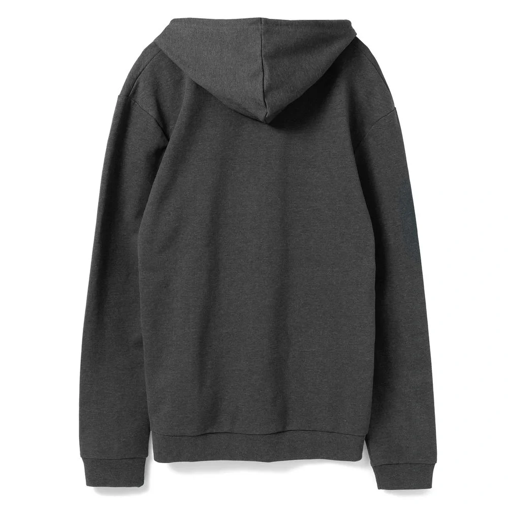 Толстовка с капюшоном унисекс Hoodie, серый меланж (антрацит) - фото 8