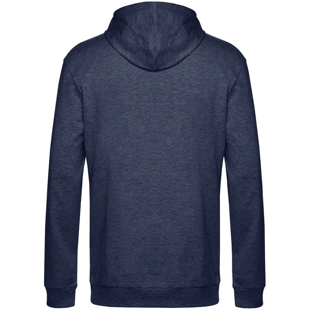 Толстовка с капюшоном унисекс Hoodie, синий меланж - фото 3