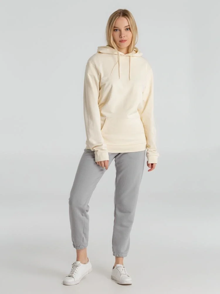 Толстовка с капюшоном унисекс Hoodie, светло-желтая - фото 13