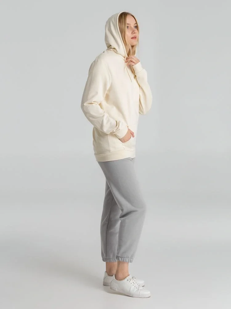 Толстовка с капюшоном унисекс Hoodie, светло-желтая - фото 14