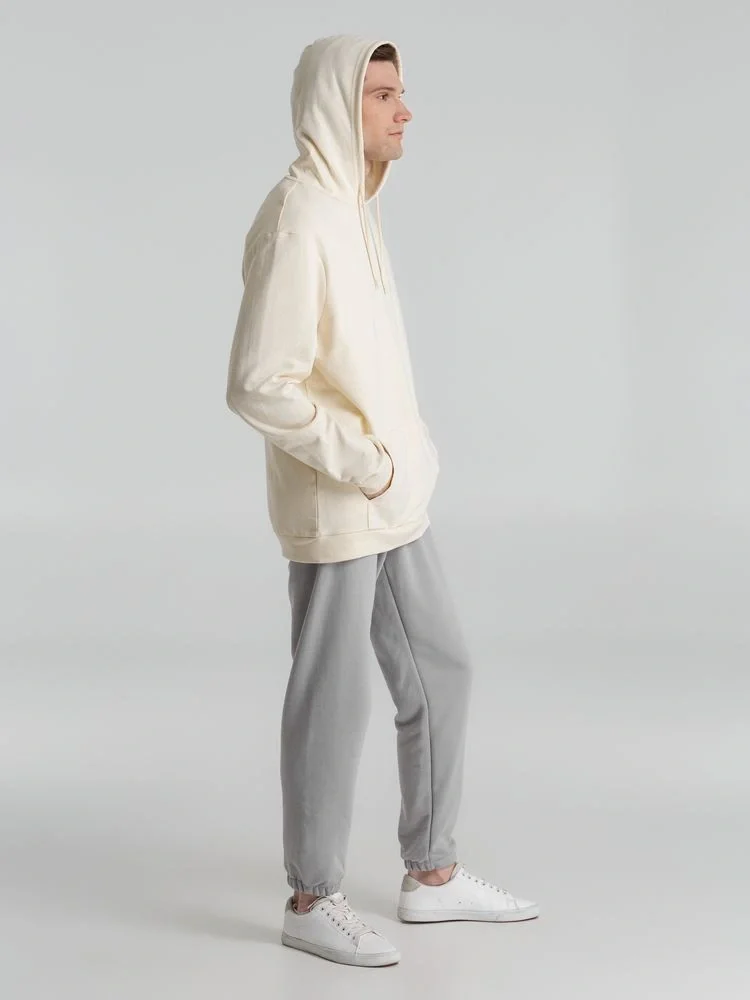 Толстовка с капюшоном унисекс Hoodie, светло-желтая - фото 18