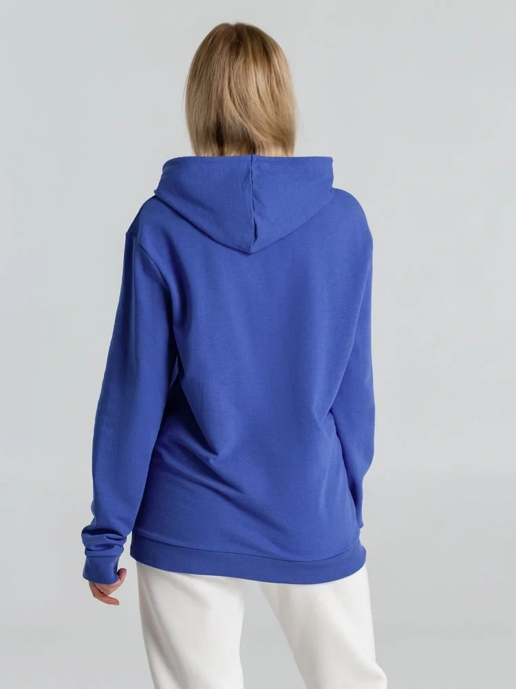 Толстовка с капюшоном унисекс Hoodie, ярко-синий меланж - фото 13