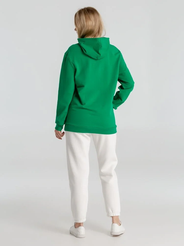 Толстовка с капюшоном унисекс Hoodie, зеленая - фото 14