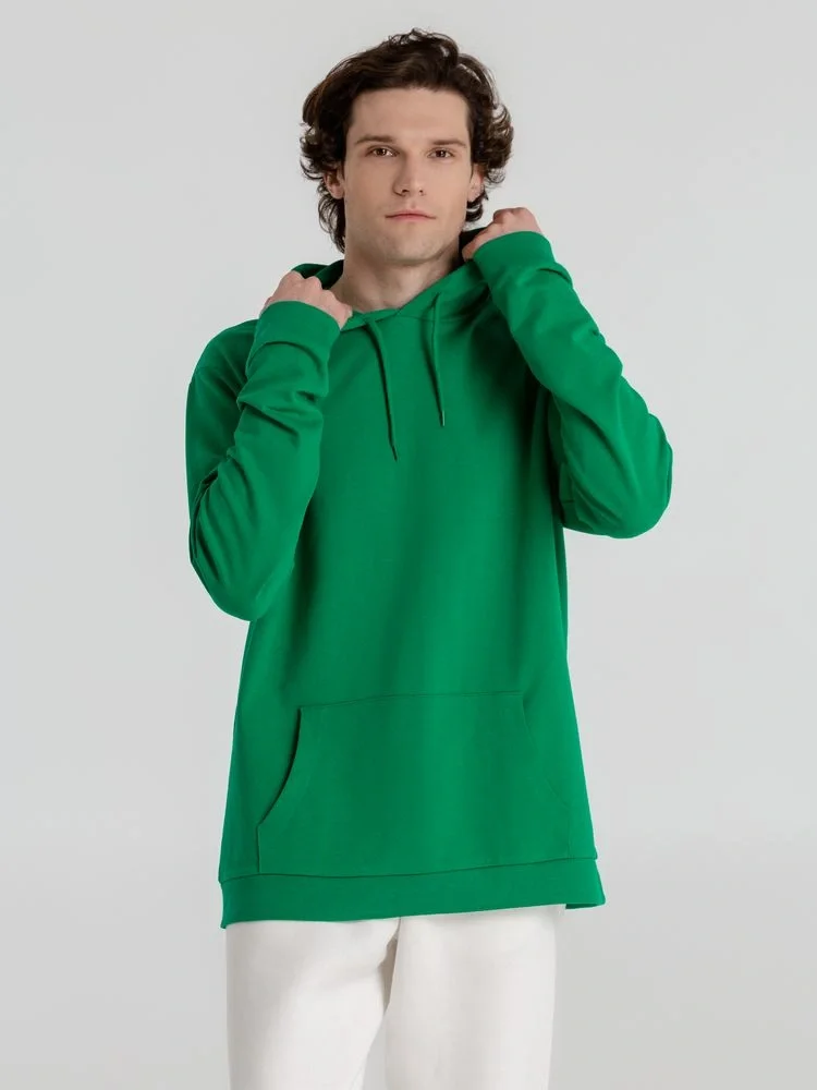 Толстовка с капюшоном унисекс Hoodie, зеленая - фото 16