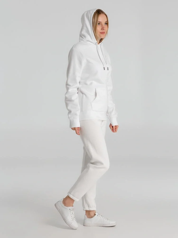 Толстовка с капюшоном унисекс King, белая - фото 10