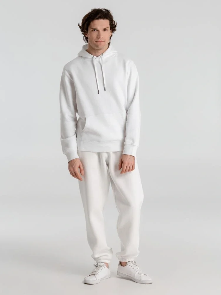 Толстовка с капюшоном унисекс King, белая - фото 13