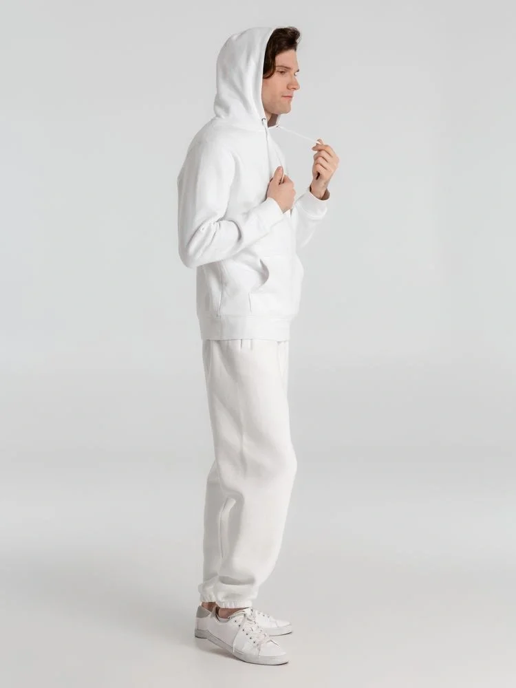 Толстовка с капюшоном унисекс King, белая - фото 14