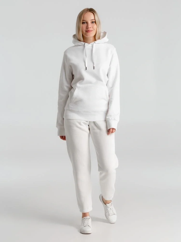 Толстовка с капюшоном унисекс King, белая - фото 9