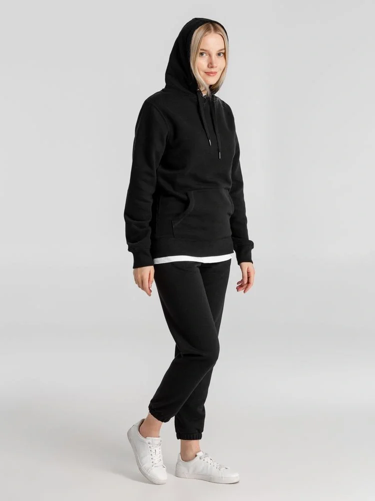 Толстовка с капюшоном унисекс King, черная - фото 10