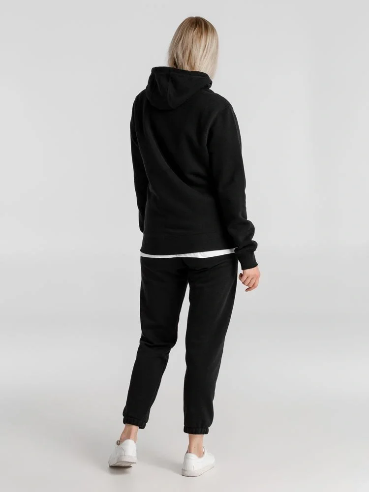 Толстовка с капюшоном унисекс King, черная - фото 11