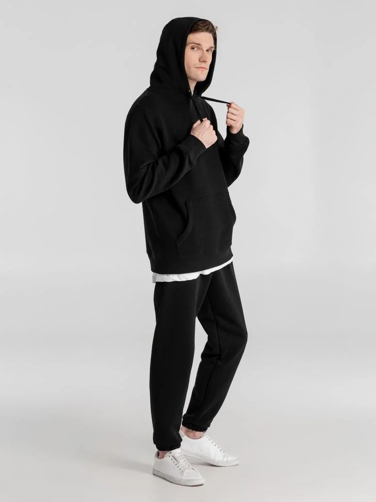 Толстовка с капюшоном унисекс King, черная - фото 14