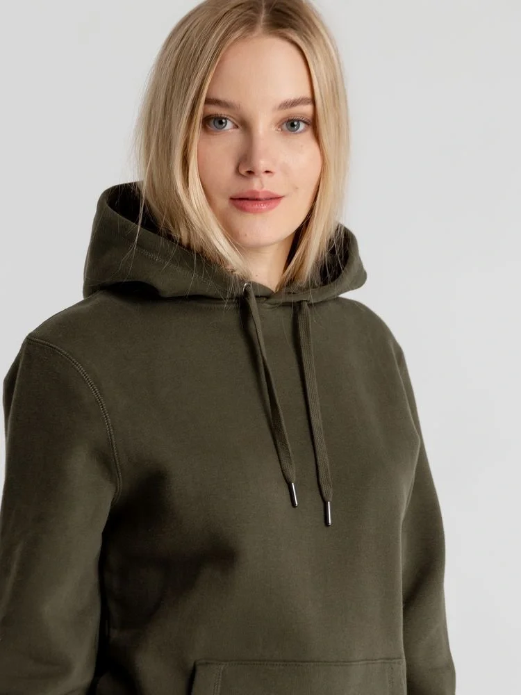 Толстовка с капюшоном унисекс King, хаки - фото 12