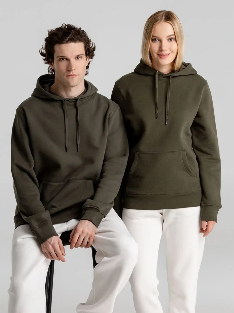 Толстовка с капюшоном унисекс King, хаки - фото 16