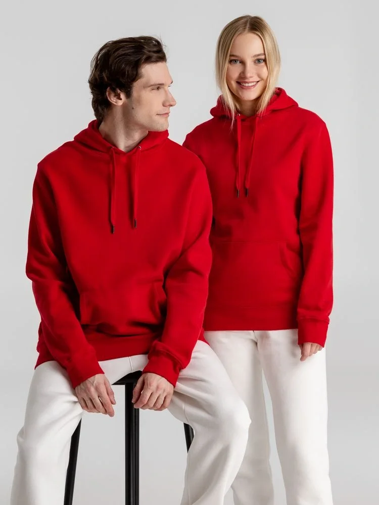 Толстовка с капюшоном унисекс King, красная - фото 16