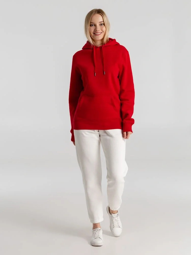 Толстовка с капюшоном унисекс King, красная - фото 9