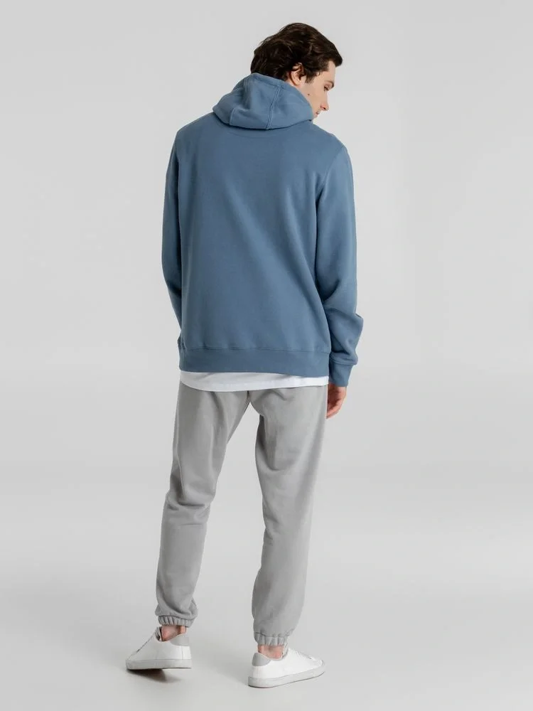 Толстовка с капюшоном унисекс King, серо-синяя - фото 15