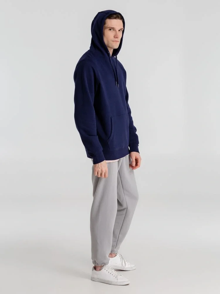 Толстовка с капюшоном унисекс King, темно-синяя - фото 15