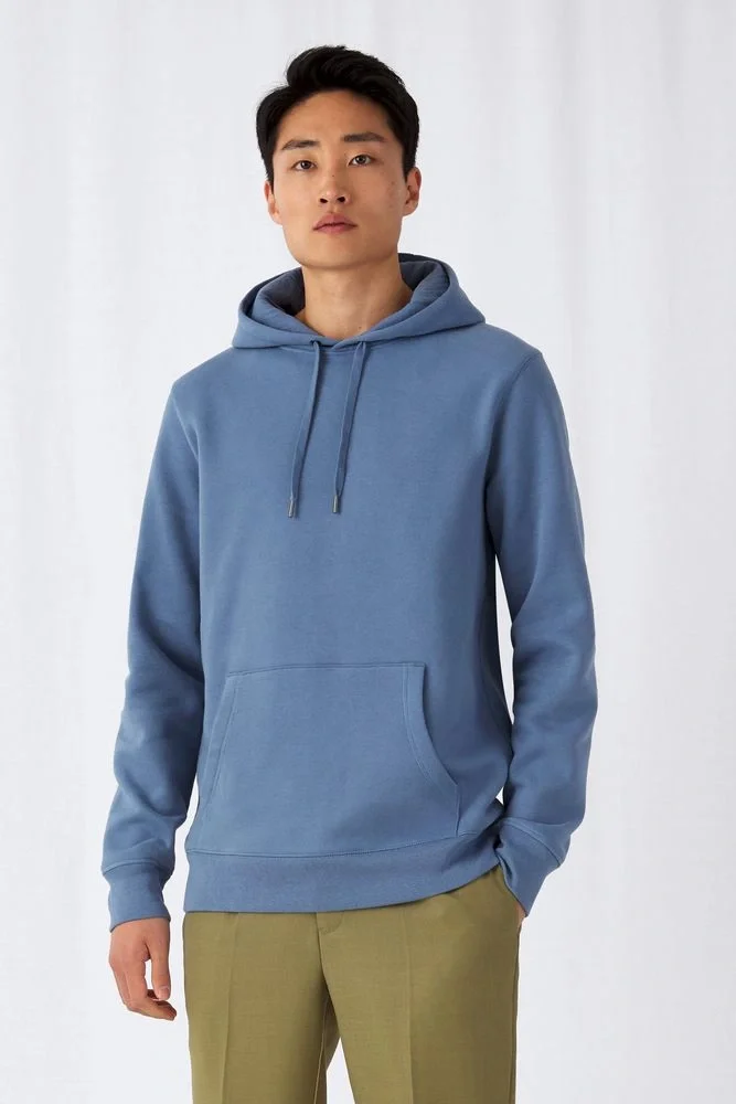 Толстовка с капюшоном унисекс King, темно-синяя - фото 5