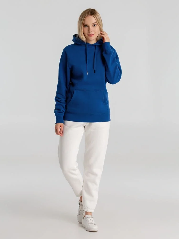 Толстовка с капюшоном унисекс King, ярко-синяя - фото 10