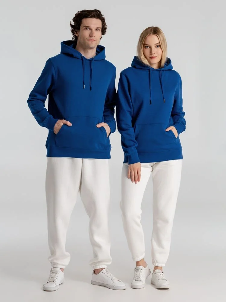 Толстовка с капюшоном унисекс King, ярко-синяя - фото 17