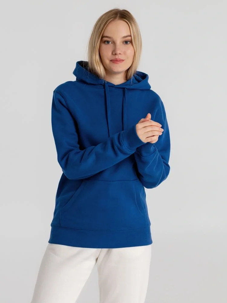 Толстовка с капюшоном унисекс King, ярко-синяя - фото 8