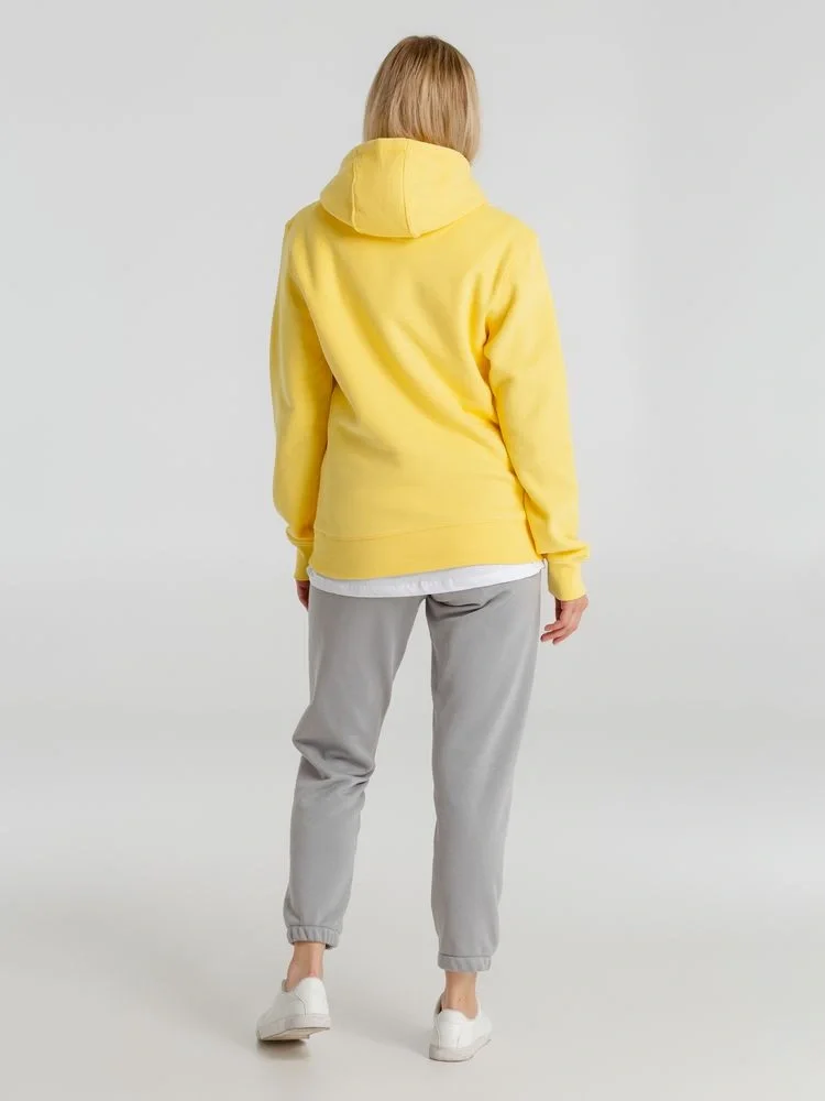 Толстовка с капюшоном унисекс King, желтая - фото 15