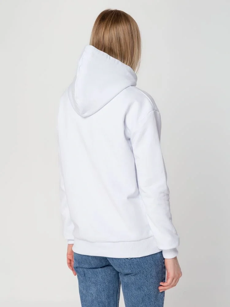 Толстовка с капюшоном Unit Kirenga Heavy, белая - фото 18