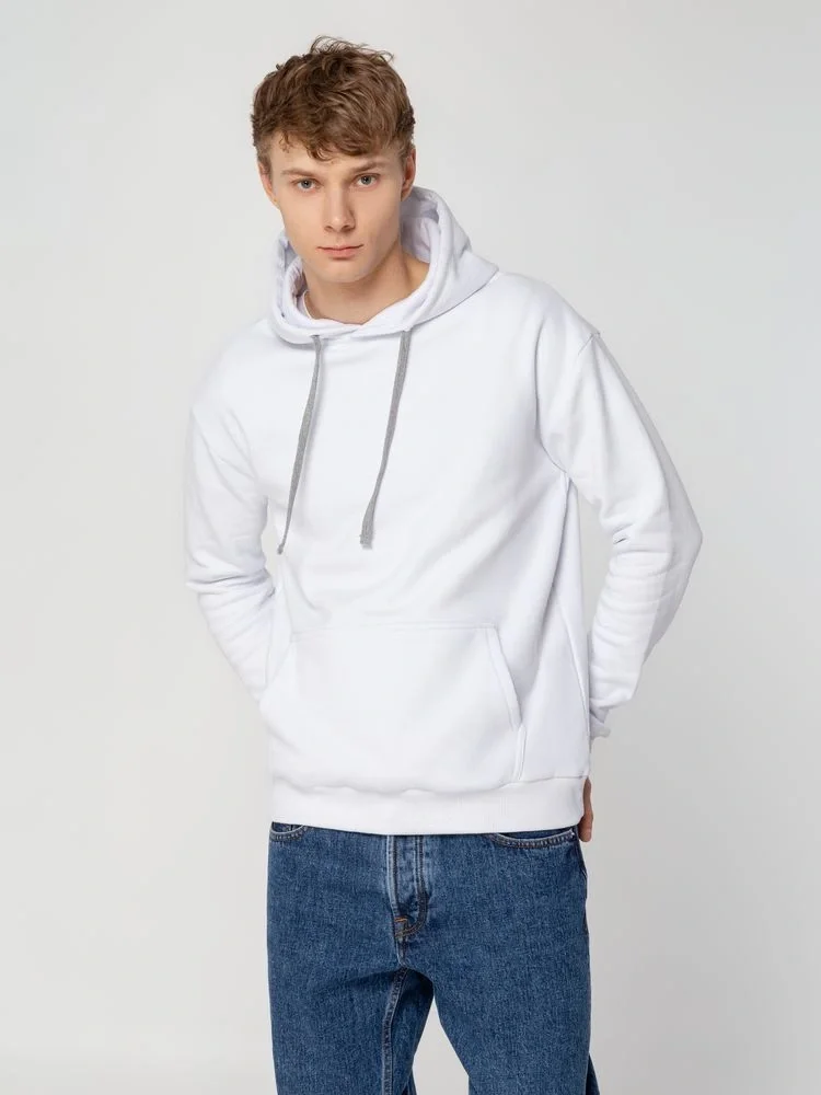 Толстовка с капюшоном Unit Kirenga Heavy, белая - фото 22