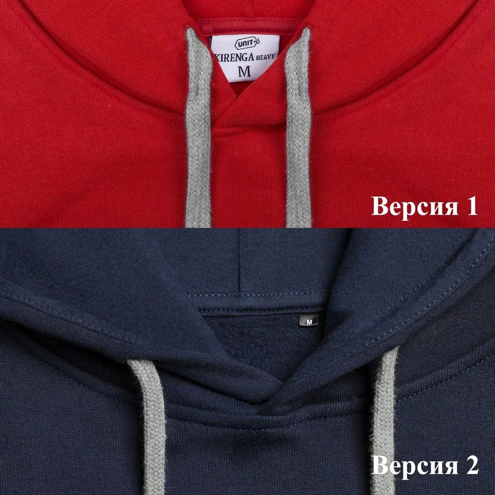 Толстовка с капюшоном Unit Kirenga Heavy, белая - фото 7