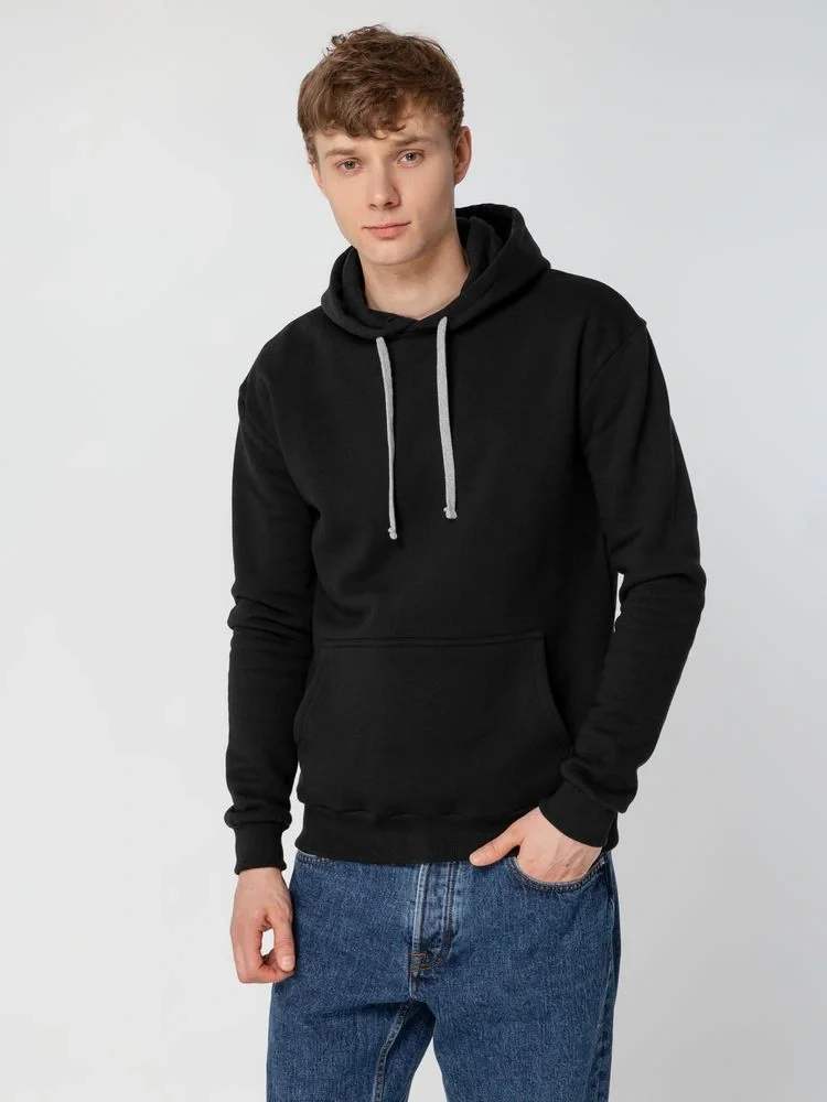 Толстовка с капюшоном Unit Kirenga Heavy, черная - фото 16