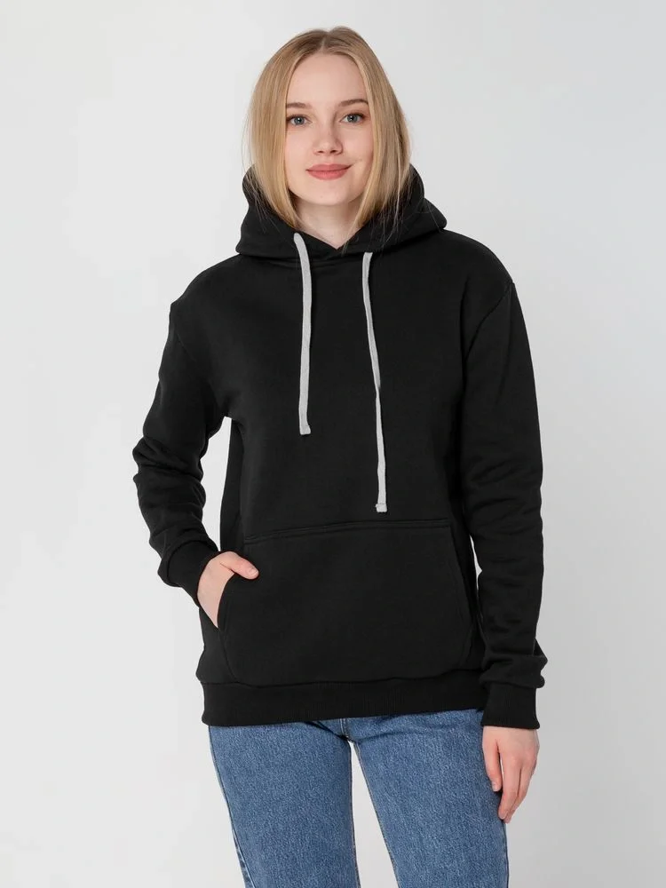 Толстовка с капюшоном Unit Kirenga Heavy, черная - фото 19