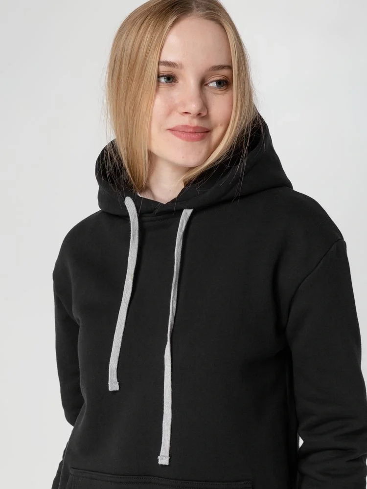 Толстовка с капюшоном Unit Kirenga Heavy, черная - фото 22