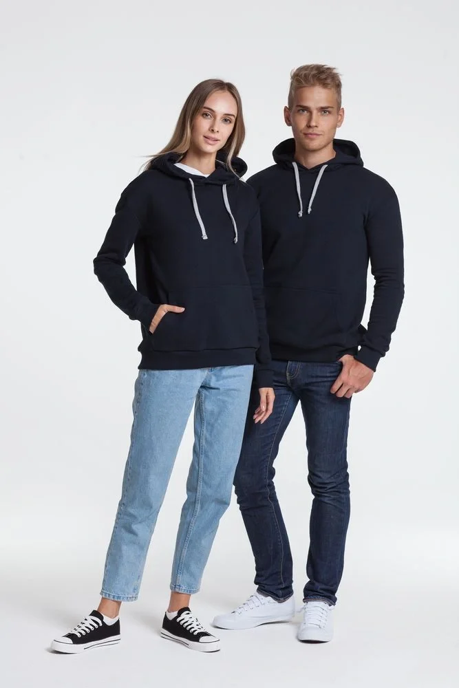 Толстовка с капюшоном Unit Kirenga Heavy, черная - фото 9