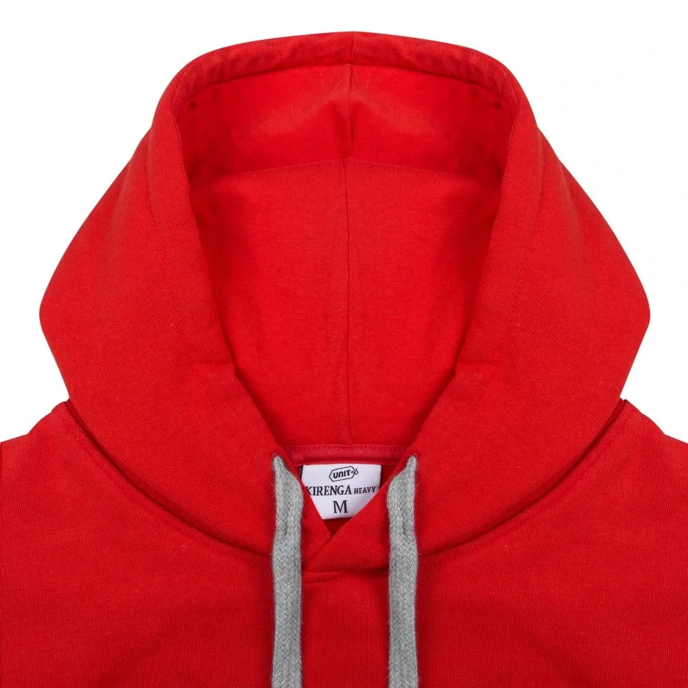 Толстовка с капюшоном Unit Kirenga Heavy, красная - фото 5