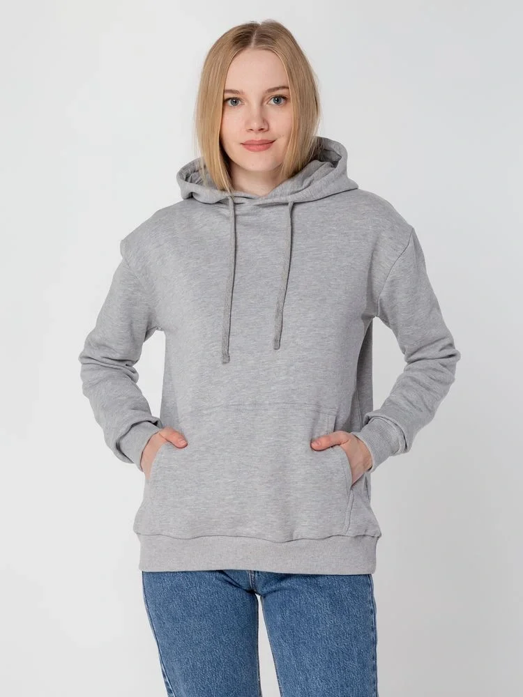Толстовка с капюшоном Unit Kirenga Heavy, серый меланж - фото 22