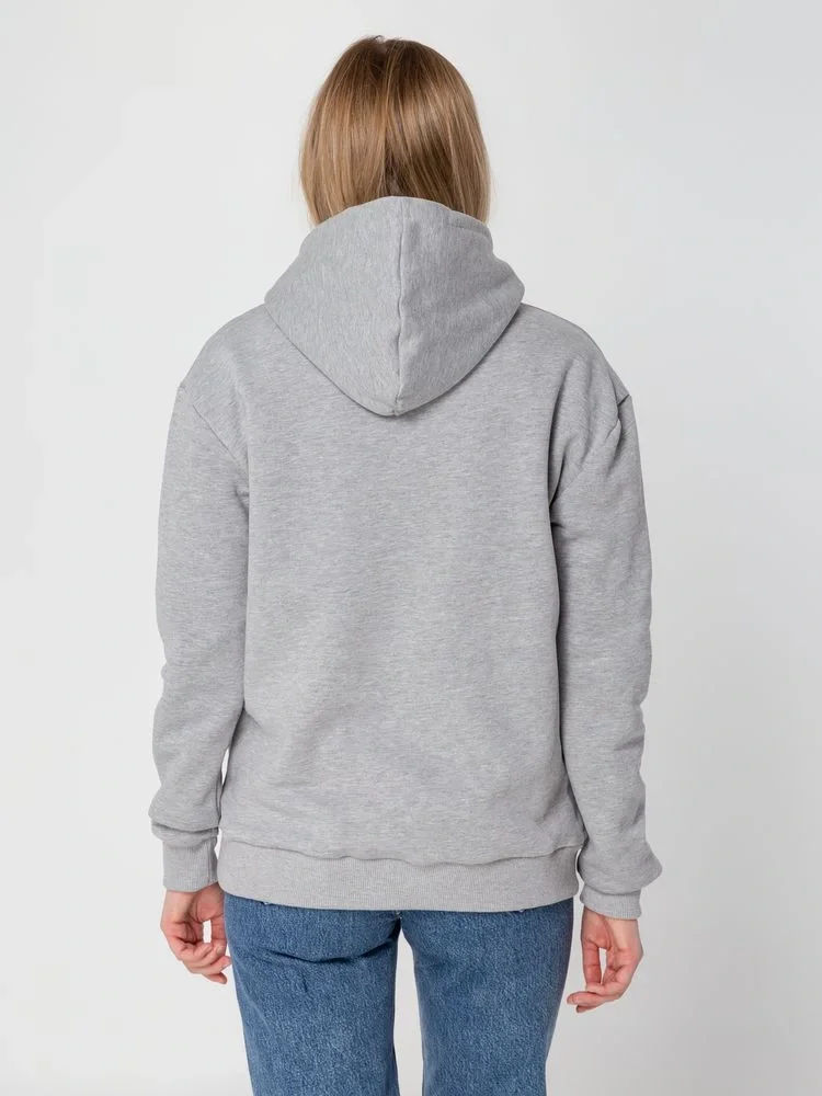 Толстовка с капюшоном Unit Kirenga Heavy, серый меланж - фото 23