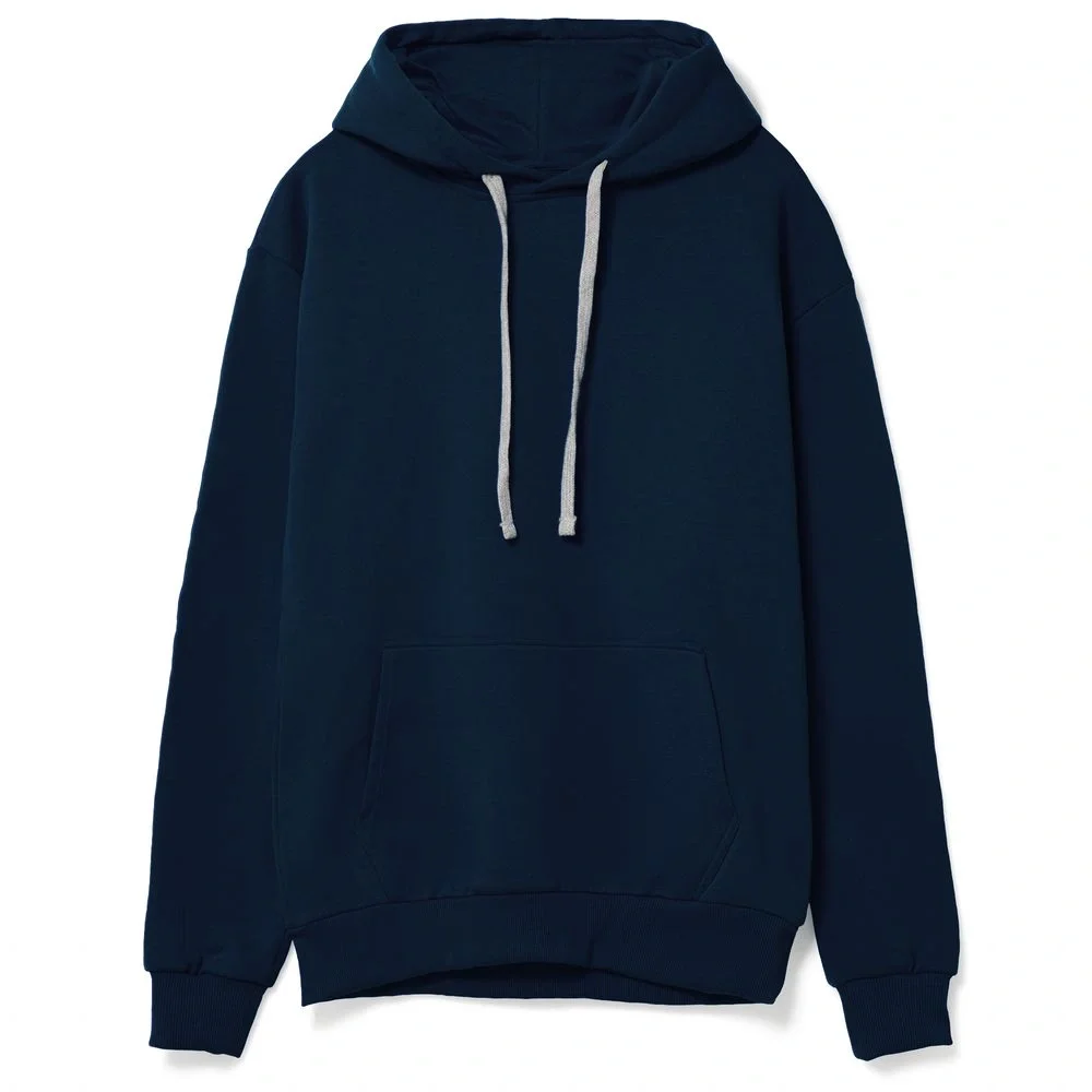 Толстовка с капюшоном Unit Kirenga Heavy, темно-синяя - фото 11