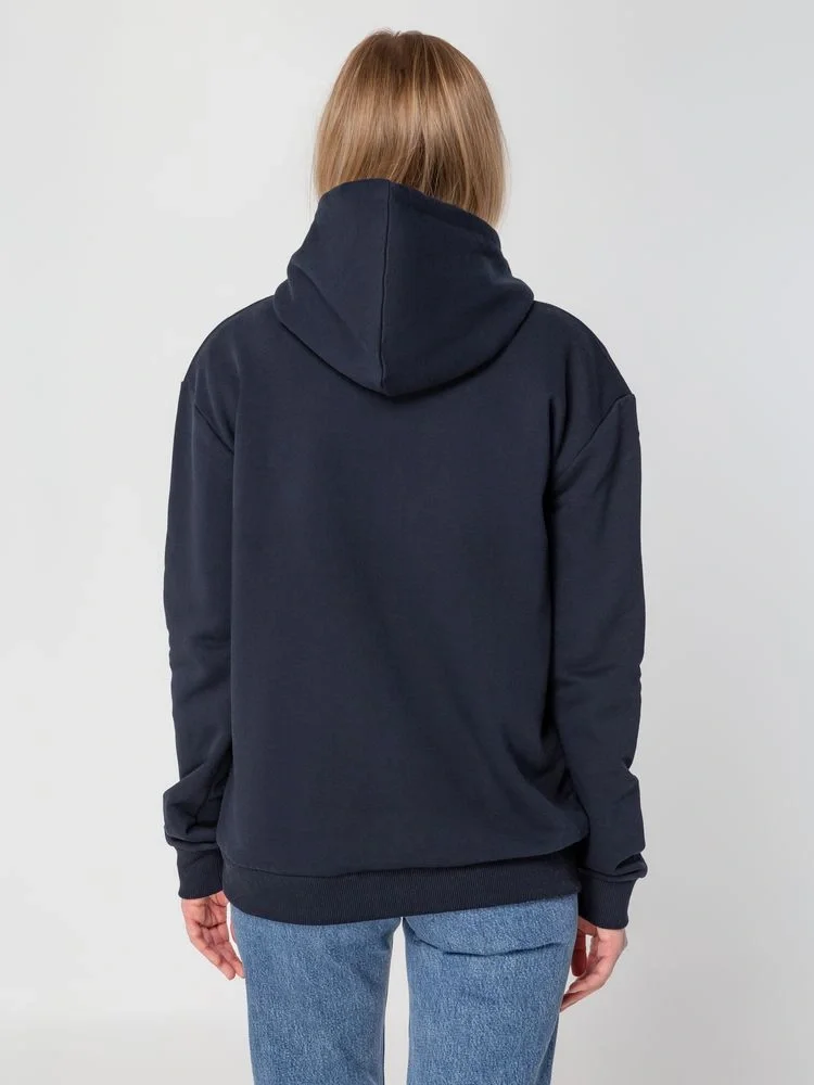 Толстовка с капюшоном Unit Kirenga Heavy, темно-синяя - фото 19