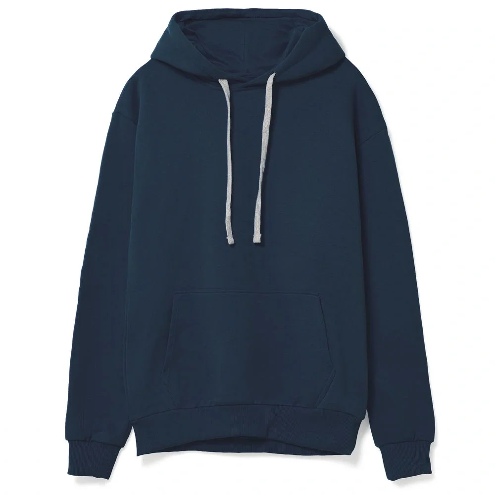 Толстовка с капюшоном Unit Kirenga Heavy, темно-синяя - фото 25