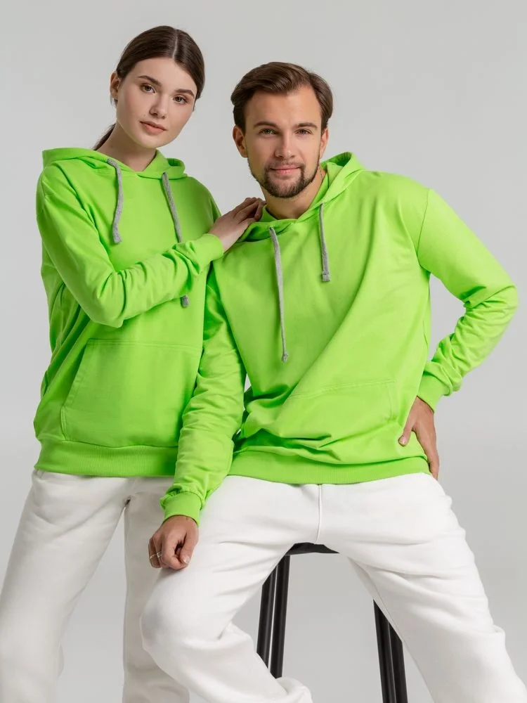 Толстовка с капюшоном Unit Kirenga, зеленое яблоко - фото 18