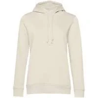 Толстовка с капюшоном женская BNC Inspire (Organic), молочно-белая - фото 1