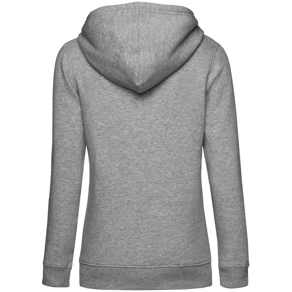Толстовка с капюшоном женская BNC Inspire (Organic), серый меланж - фото 3