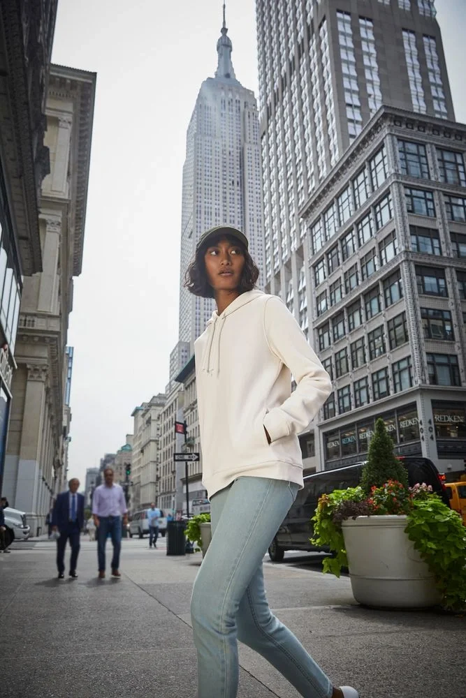 Толстовка с капюшоном женская BNC Inspire (Organic), зеленое яблоко - фото 6