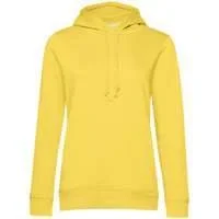 Толстовка с капюшоном женская BNC Inspire (Organic), желтая - фото 1