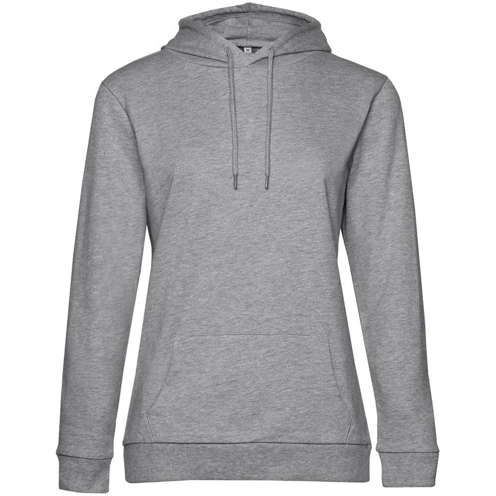 Толстовка с капюшоном женская Hoodie, серый меланж - фото 2