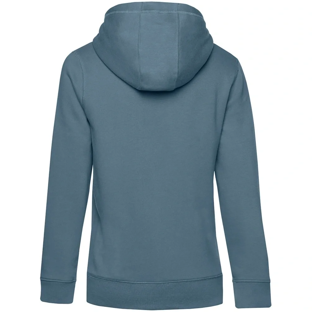 Толстовка с капюшоном женская Queen, серо-синяя - фото 3