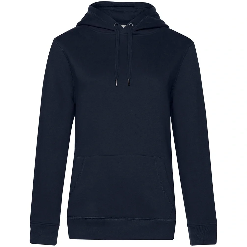 Толстовка с капюшоном женская Queen, темно-синяя - фото 2