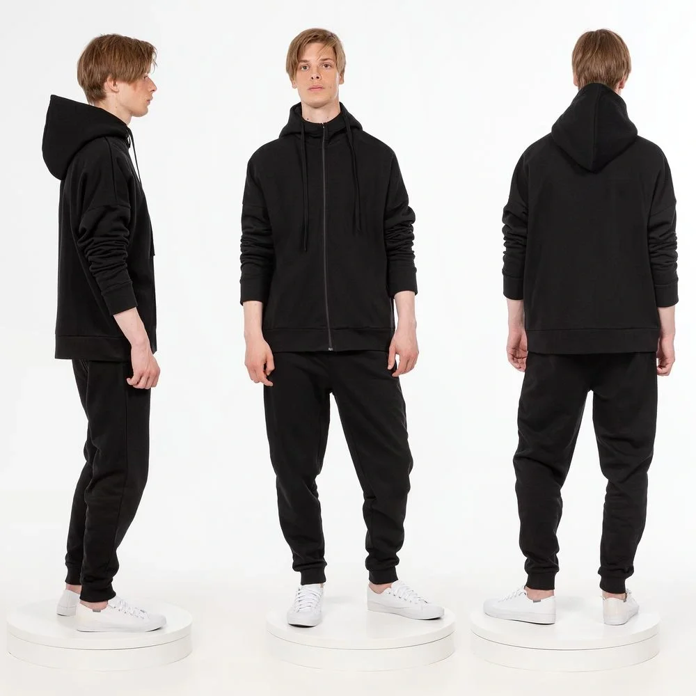 Толстовка унисекс H3, черная - фото 5